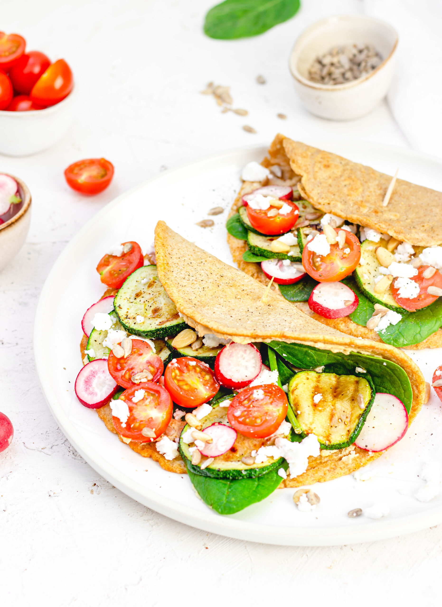 Hartige glutenvrije wraps met groenten, makkelijk & snel Food by Sann