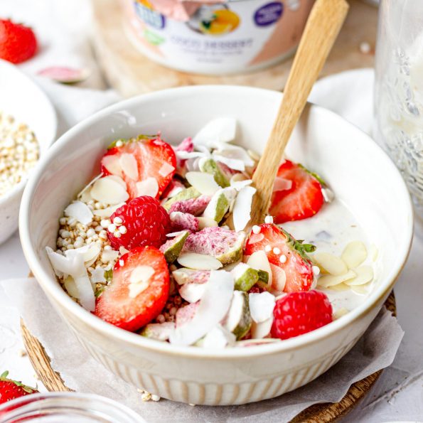 plantaardige yoghurt bowl