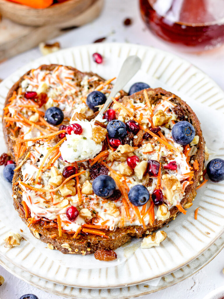 Gezonde carrot cake wentelteefjes