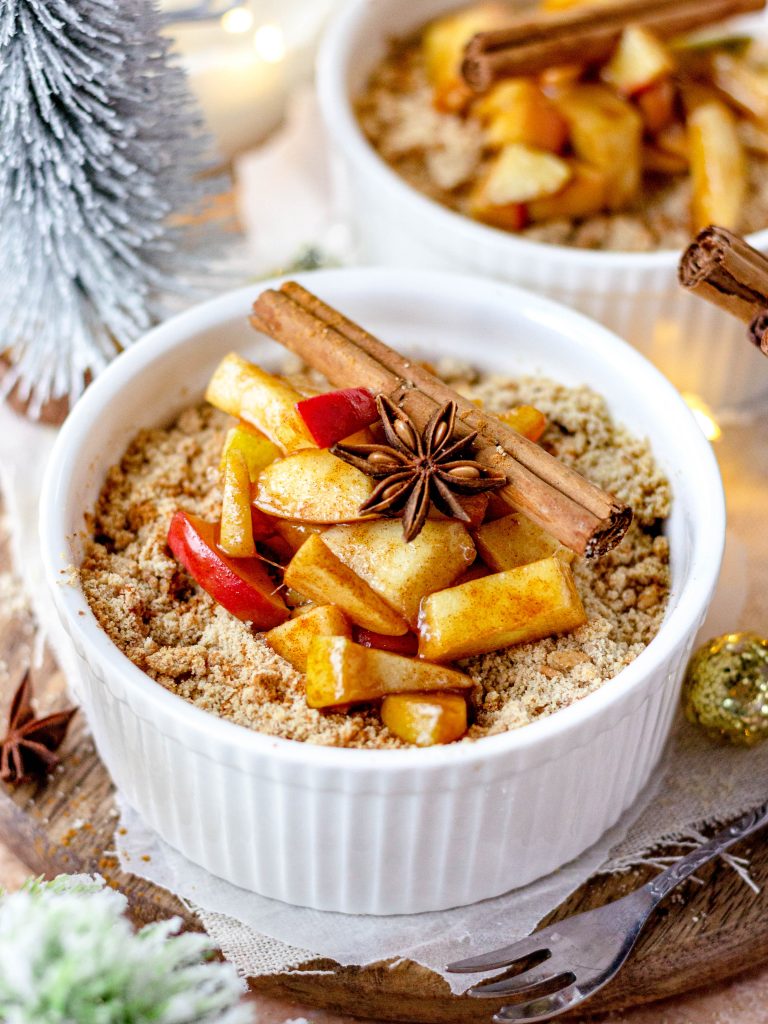Gezonde appel crumble