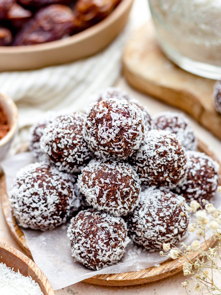 Chocolade kokos bliss balls