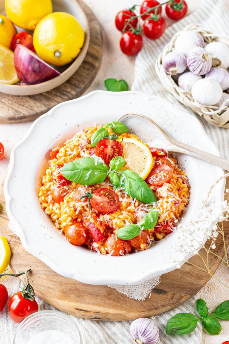 Gegrilde tomaat paprika risotto glutenvrij & lactosevrij Food by Sann